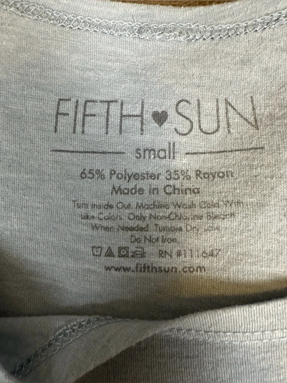 Fifth Sun Gym Cat Graphic Tank Top size Small Gray Athleisure Casual Tee Workout